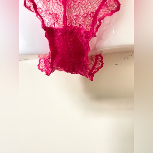 Sz S/M La vie en rose Teddy Margot Lace - Red NWT new with tag - Picture 8 of 8